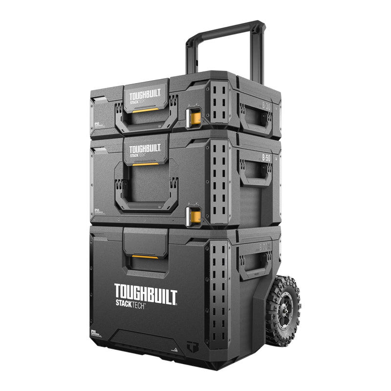 ToughBuilt StackTech Tool Box Storage System Set, IP65 Rated, 3-pc R0