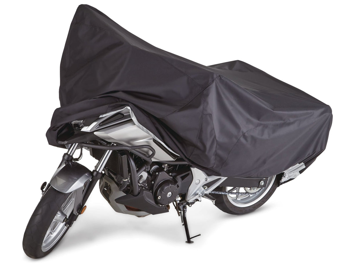 Tripel Premium Polyester Motorcycle Cover, Black, X-Large