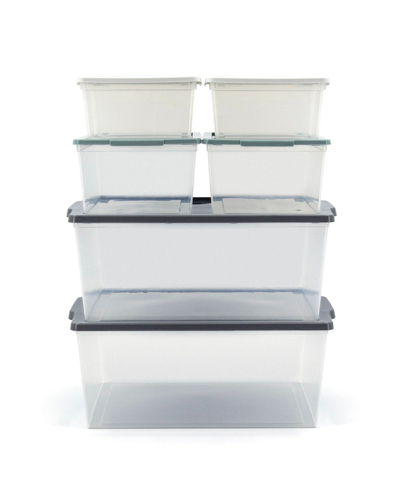 Tuff Store Modbox Modular Storage Bin with Lid, 8-pk T0