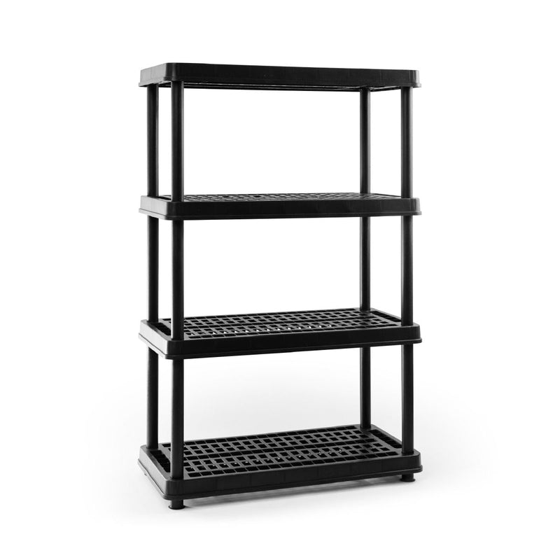 TuffStore 4-Shelf Resin/Plastic Storage Rack/Shelving Unit, 36 x 18 x 54-in S7