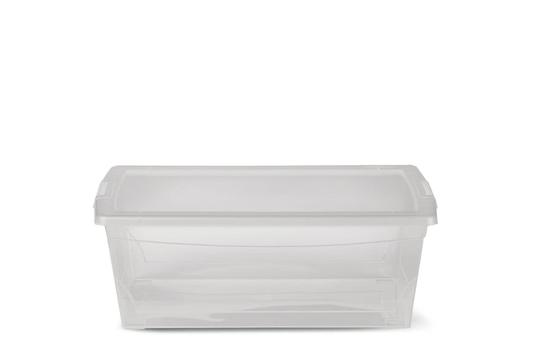 type A Clarity Transparent Storage Box with Lid, 9-L L8