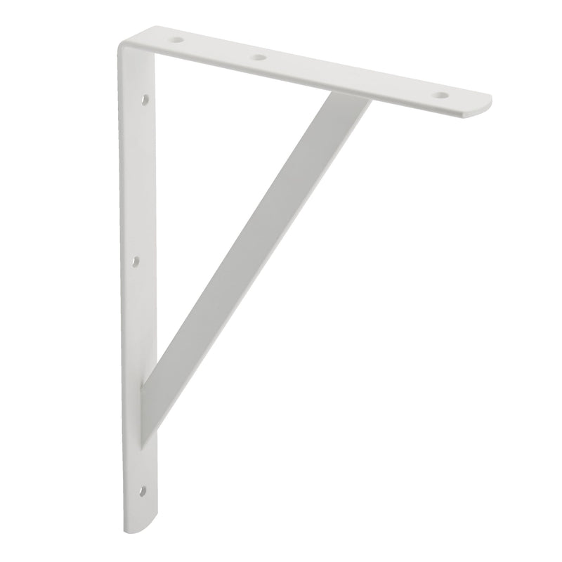type A Heavy-Duty Shelf Bracket, White, 8 x 12-in O5