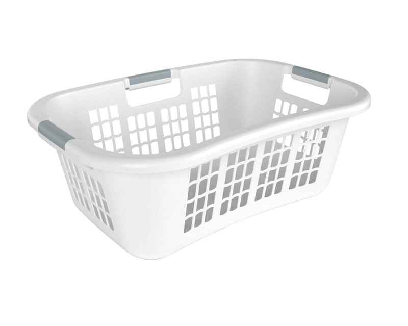 type A Hip Hugging Laundry Basket, Standard, White A4