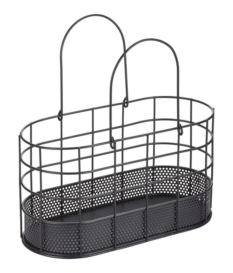 Type A Metal Shower Caddy for Storage/Carrying, Black Z1