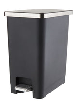 Type A Slim Black Resin Garbage Can, 15-L