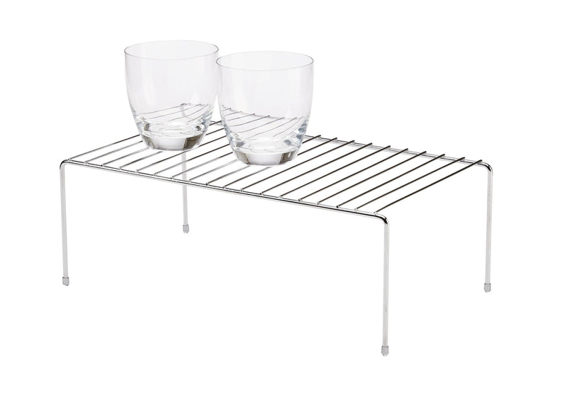Type A Stay Storage & Organizer Shelf Rack For Kitchen Cupboard/Cabinet, Chrome E0