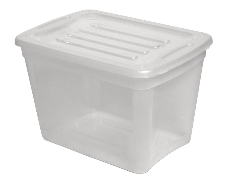 type A Transparent Stackable Storage Box with Lid, 39-L U8