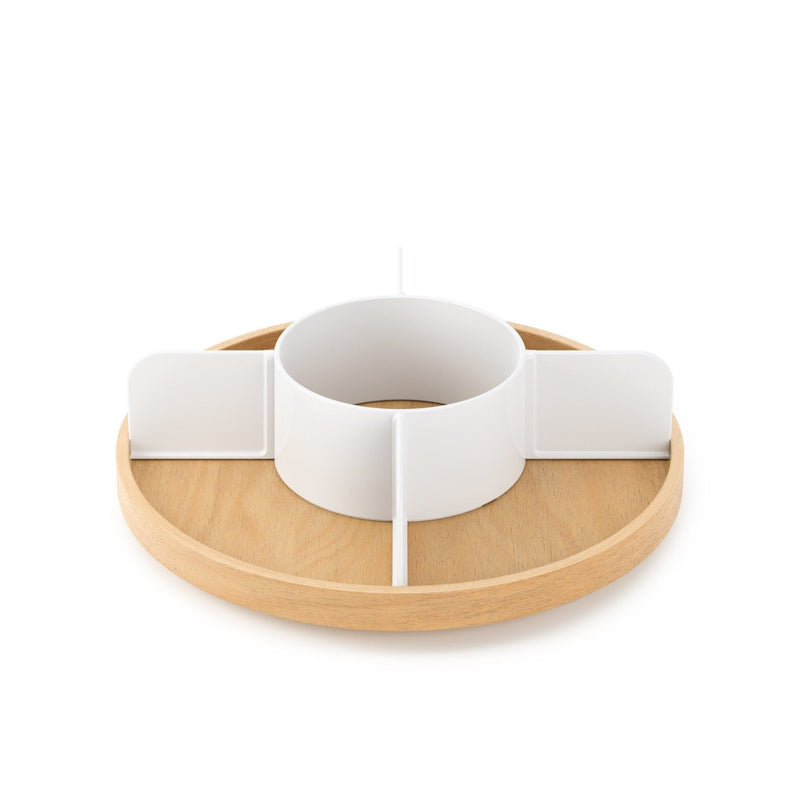 Umbra Bellwood 5-Section Lazy Susan with Removable Dividers H4