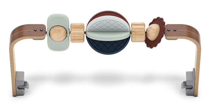 UPPAbaby Mira Bouncer Wonder Wheel Toy Bar, Walnut Wood Q3