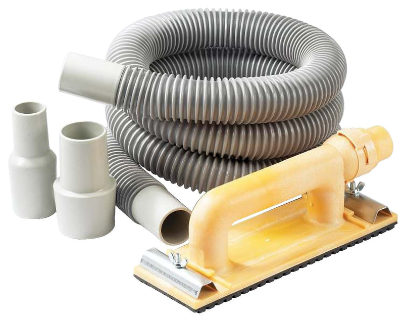Vac-Hand Dust-Free Sander Kit with 6-in Hose, Shop-Vac/Vacuum Adaptors & Medium Grit Sandpaper Z6