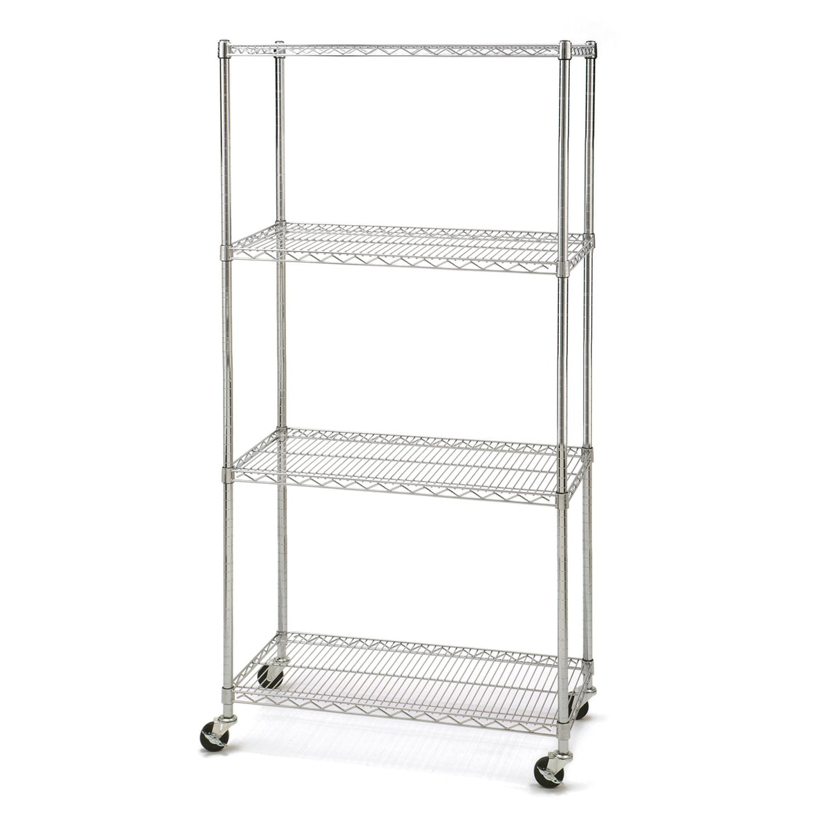 Vancouver Classic 4-Tier NSF Shelving, 36-in x 18-in x 72-in, Chrome
