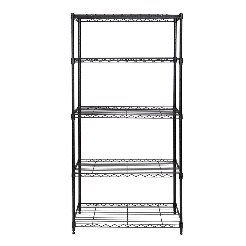 Vancouver Classics 5-Tier Steel Shelving, 30-in x 14-in x 60-in, Black N9