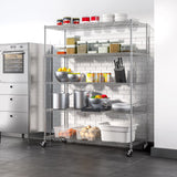 Vancouver Classics 5-Tier Steel Shelving Rack, 60-in x 24-in x 72-in