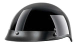 VCAN Shorty Classic Half-Shell Cruiser Helmet, Lightweight, Black, Assorted Sizes