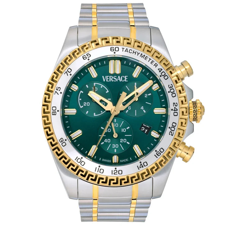 Versace Chrono X Green Dial Men's Watch W4