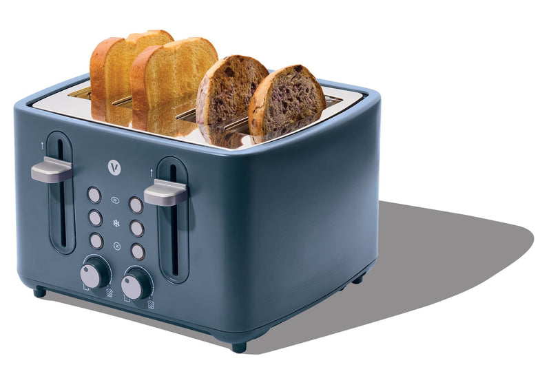 Vida 4-Slice Toaster with Extra-Wide Slots, Bluefin E9