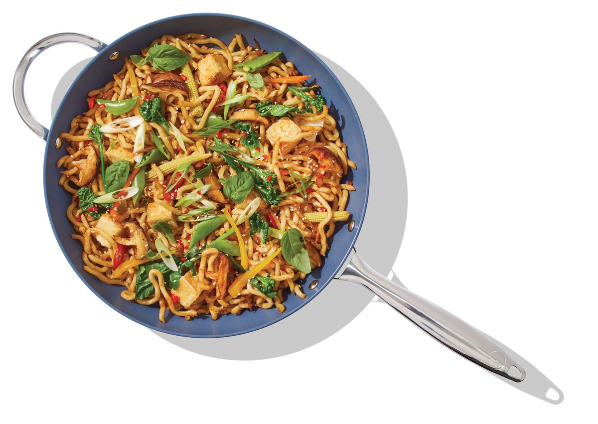 Vida by PADERNO Aluminum Non-Stick Frypan, Blue, 10 1/4-in