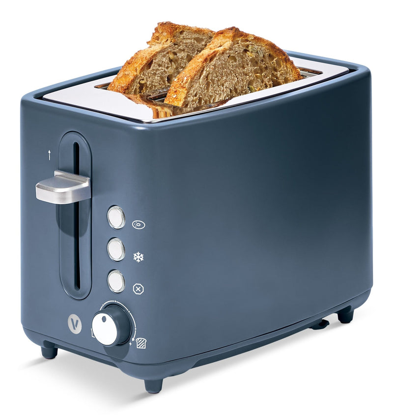 Vida by PADERNO Colour Series 2-Slice Toaster with 3 Settings, Bluefin J7