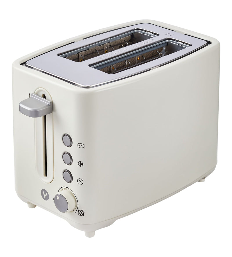 Vida by PADERNO Colour Series 2-Slice Toaster with 3 Settings, Shortbread Q3
