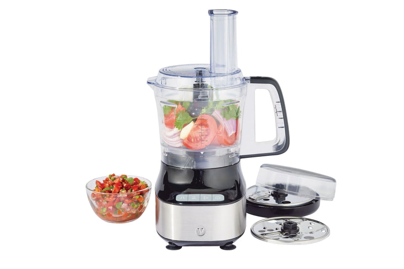 Vida by PADERNO Compact 3-Cup Mini Food Chopper with Storage Case, Silver E2