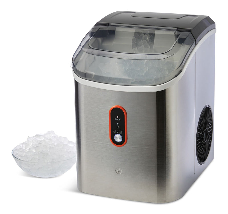 Vida by PADERNO Countertop Soft Nugget Ice Maker, 33-lb Ice/Day, Stainless Steel T7