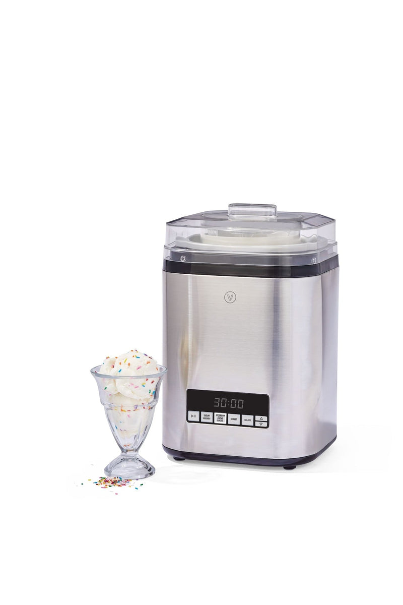 Vida by PADERNO Digital Ice Cream Maker, 4-in-1 Ice Cream & Frozen Treat Maker, Stainless Steel, 1.9-L I7