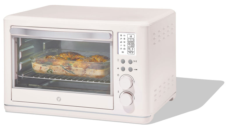 Vida by PADERNO Digital Multi-Functional Air Fryer Toaster Oven with 11 Pre-Set Functions, Shortbread, 6-Slices I0