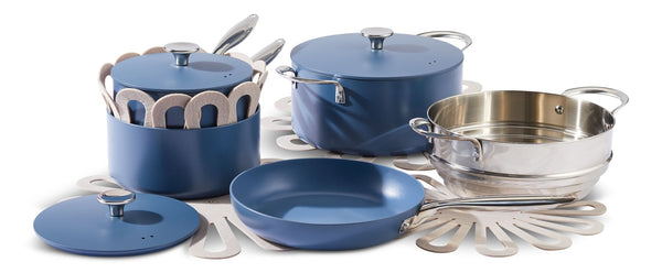 Vida by PADERNO Non-Stick Cookset, Blue, 8-pc U1