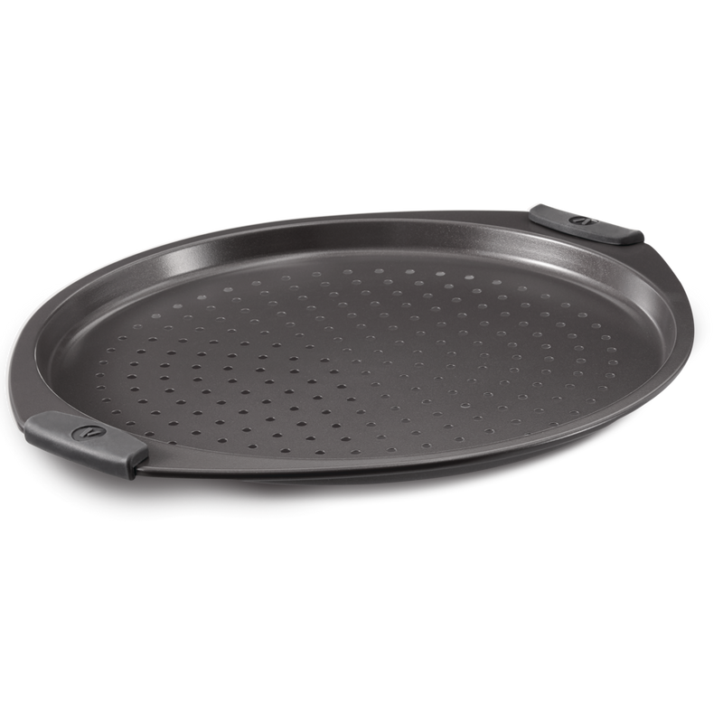 Vida by PADERNO Non-Stick Round Pizza Crisper Pan, 13.25-in O2