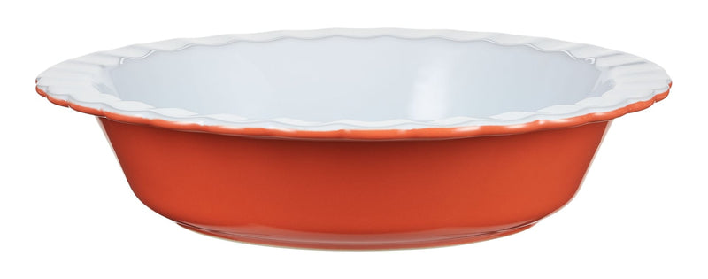 Vida by PADERNO Pie Ceramic Baking Dish, Orange Y6