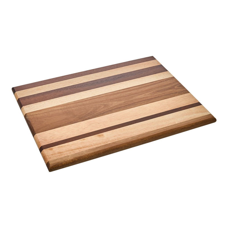 Vida by PADERNO Striped Multi Wood Large Cutting Board G2