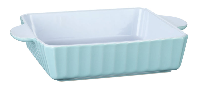 Vida by PADERNO White/Blue Ceramic Square Baking Dish, 9-in M5