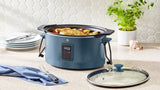 Vida Slow Cooker with Digital Control Panel, Bluefin, 6-qt