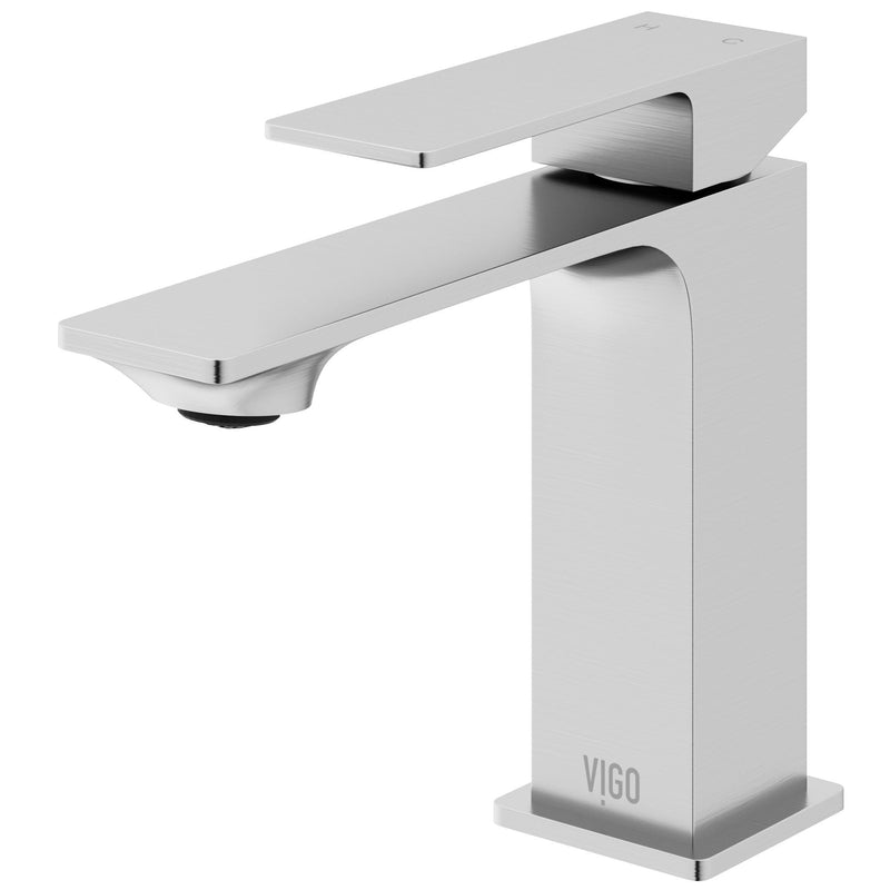 VIGO Dunn 11-in Single-Handle Bathroom Faucet, Various Finishes J0