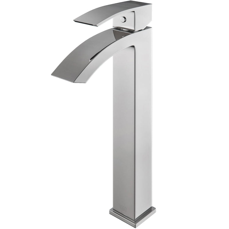 VIGO Duris Single Handle Single Hole Bathroom Sink Faucet, WaterSense Certified, Chrome G2