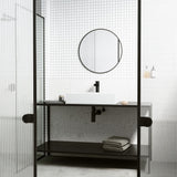 VIGO Montauk MatteStone 23x15-in Deep White Bathroom Sink/Basin with Rectangular Vessel