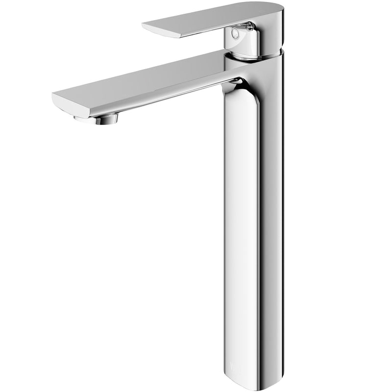 VIGO Norfolk Single Handle Vessel Single Hole Bathroom Sink Faucet, WaterSense Certified, Chrome, G2