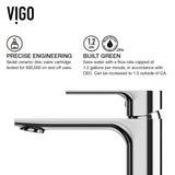 VIGO Norfolk Single Handle Vessel Single Hole Bathroom Sink Faucet, WaterSense Certified, Chrome,