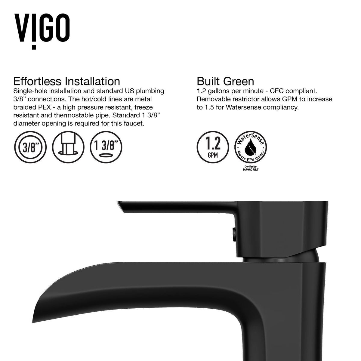 VIGO Sottile MatteShell White Bathroom Sink/Basin Set with Niko Faucet and Glass Rectangular Vessel