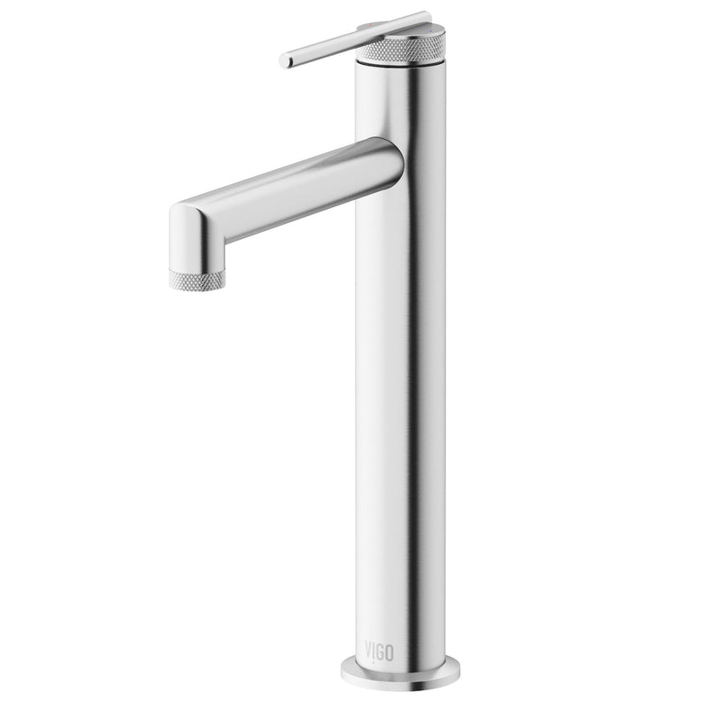 VIGO Sterling 6-in Vessel Bathroom Faucet, Various Finishes E9