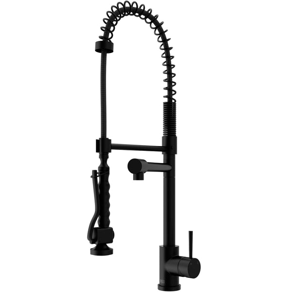 VIGO Zurich Kitchen Faucet, Matte Black W6