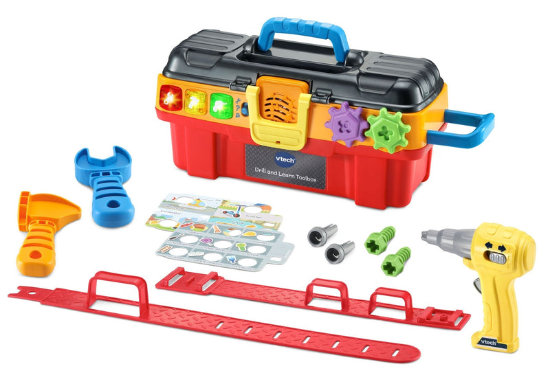 VTech Drill & Learn Toolbox Pro, French Language Version, Battery Operated Z4