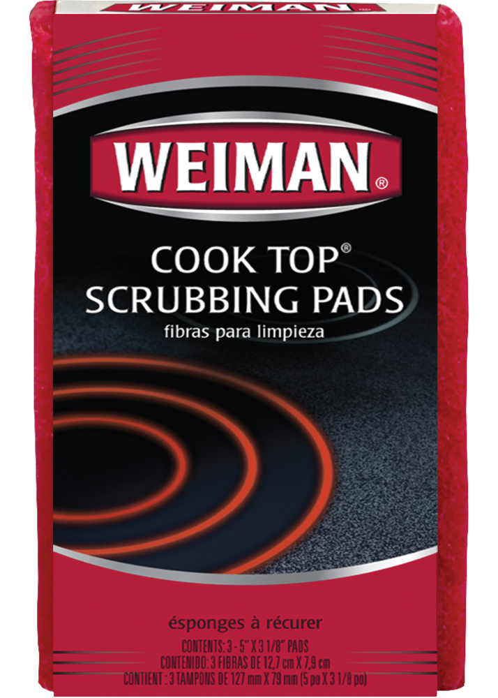 Weiman No Scratch Cooktop Scrubbing Pads for Ceramic and Glass Ranges, 3-pk C8