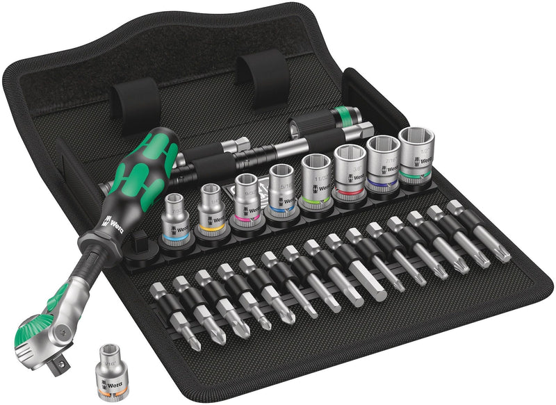 Wera 1/4-in Drive Socket Set, SAE, 28-pc F5