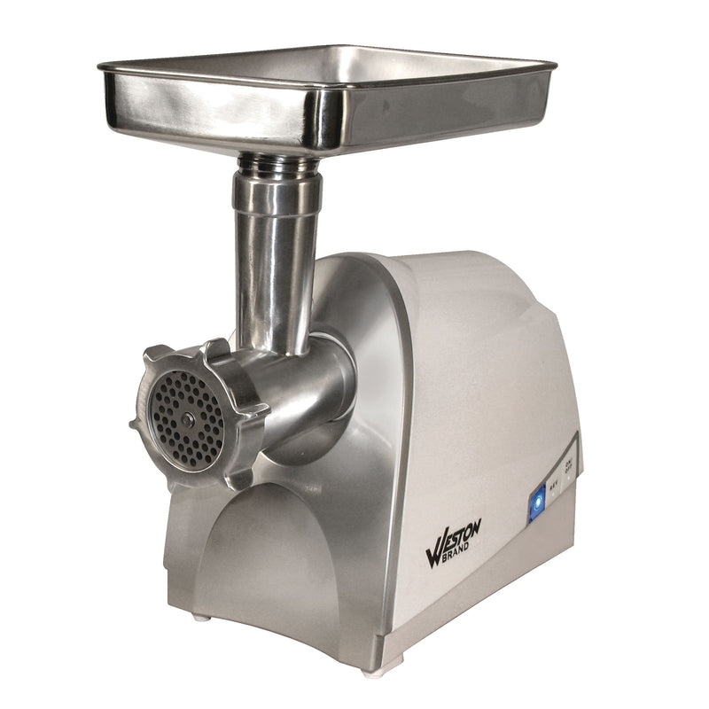 Weston 575-W Electric Meat Grinder, Stainless Steel X3