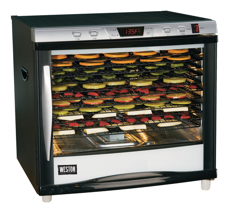 Weston Pro-1200 12-Tray Digital 110V 1600W Dehydrator, 80-L L9