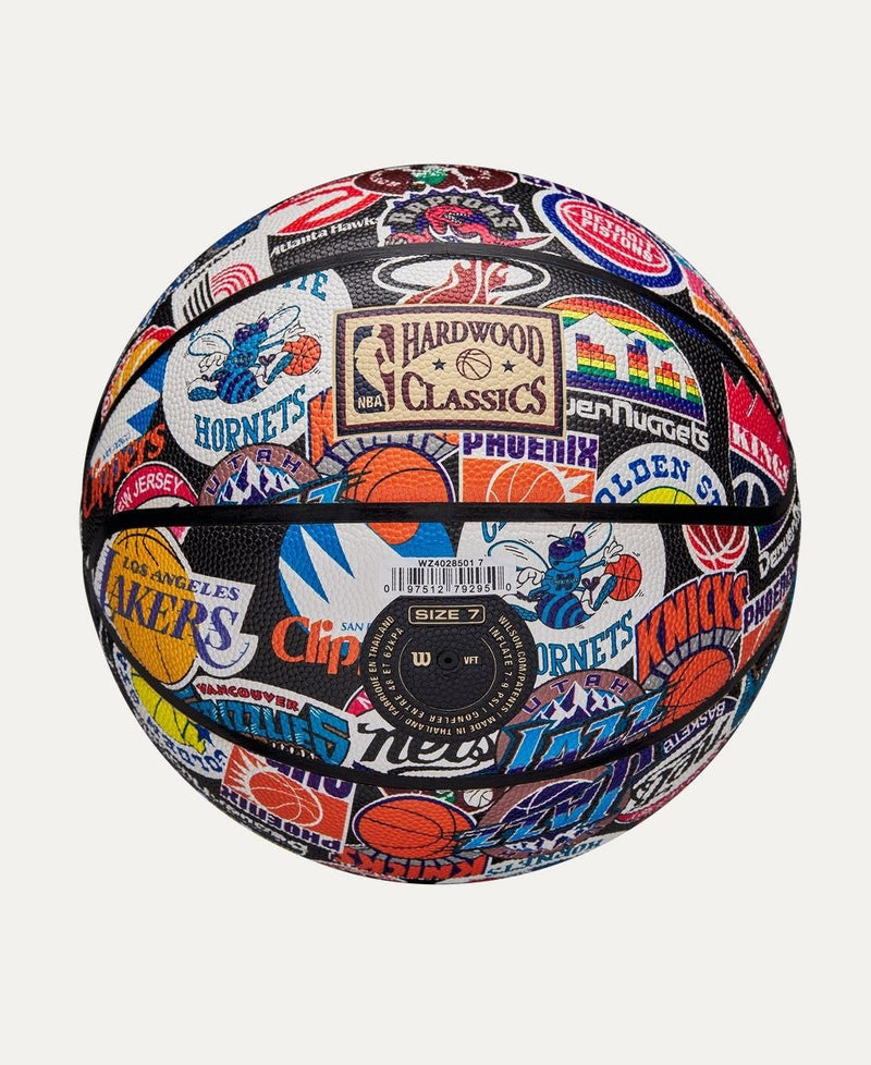 Wilson NBA All Team Retro Classic Composite Leather Basketball, Official Size T2