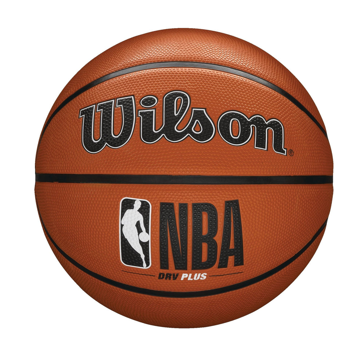 Wilson NBA DRV Plus Outdoor Rubber Basketball, Official Size 7 (29.5-in), Brown