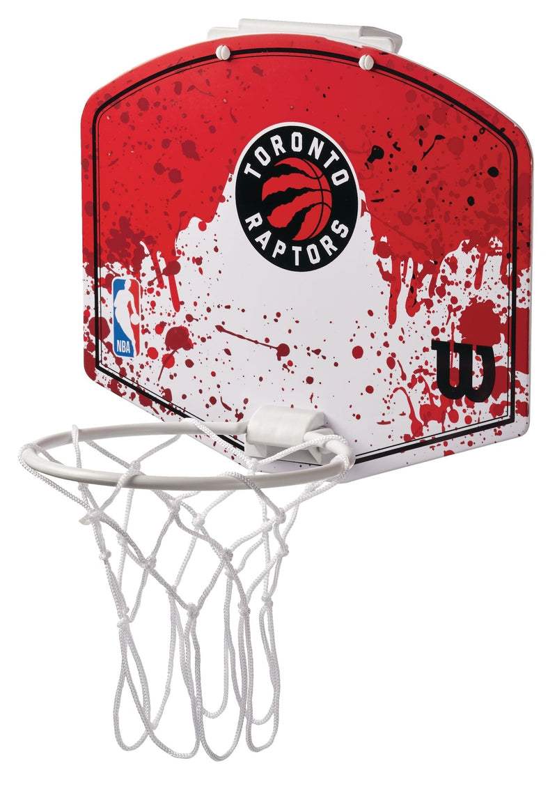 Wilson NBA Toronto Raptors Over-The-Door Mini Basketball Hoop & Net Set withBall G0