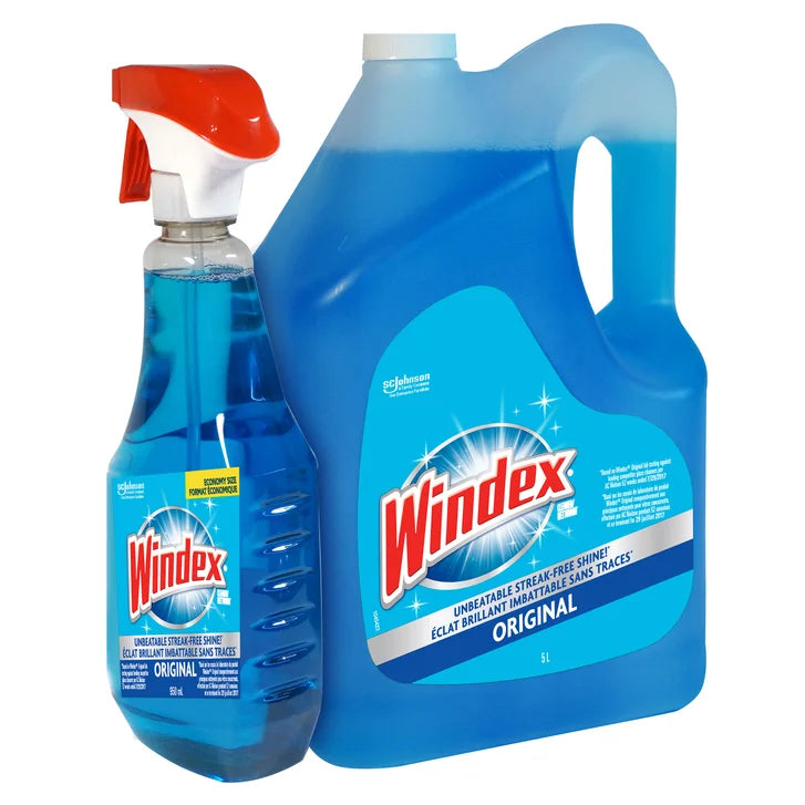 Windex Original Glass Cleaner, 5 L + 950 mL A3